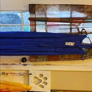 Blue maxi dress floor length